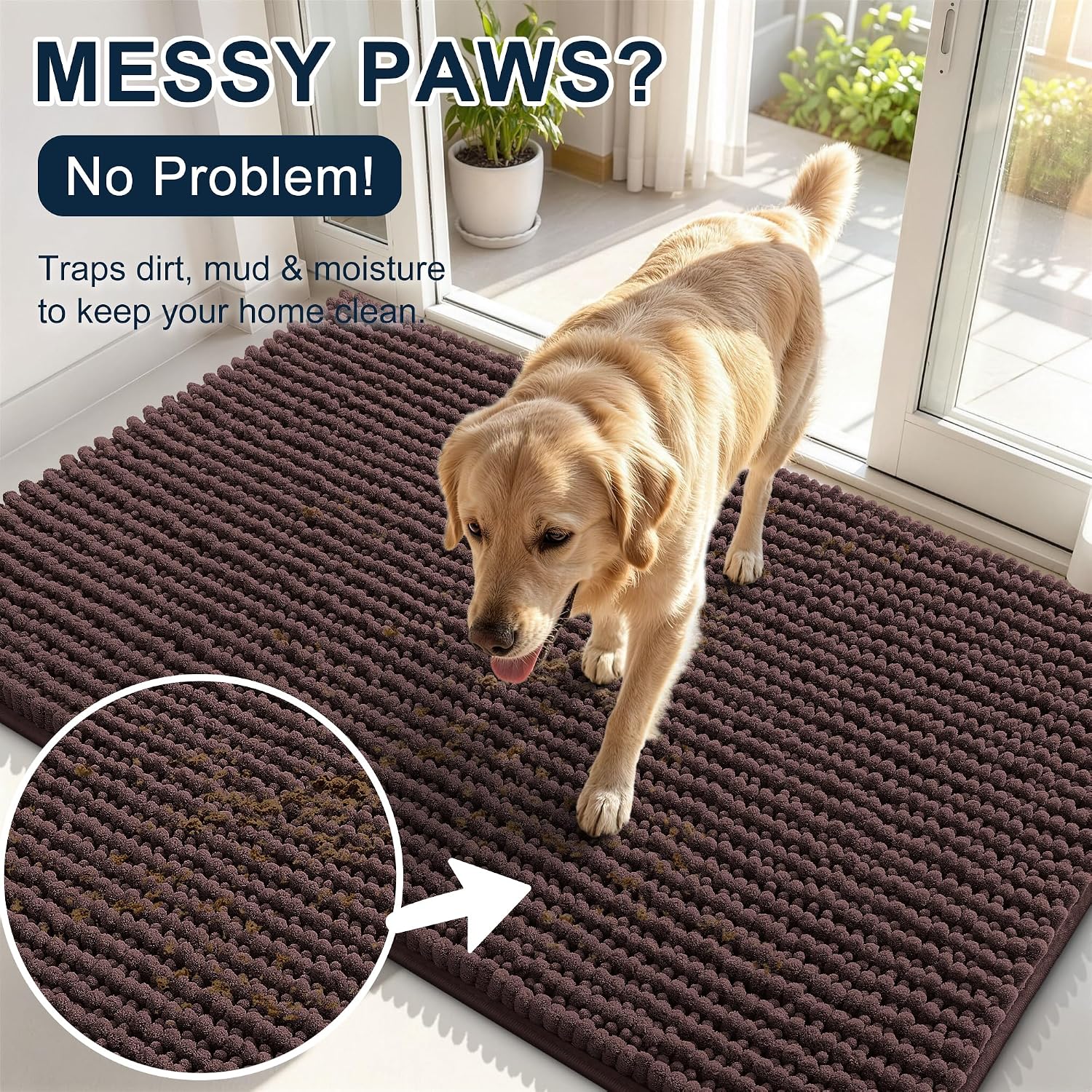 Thumbnail 4 de Smiry Dog Door Mat 48x30