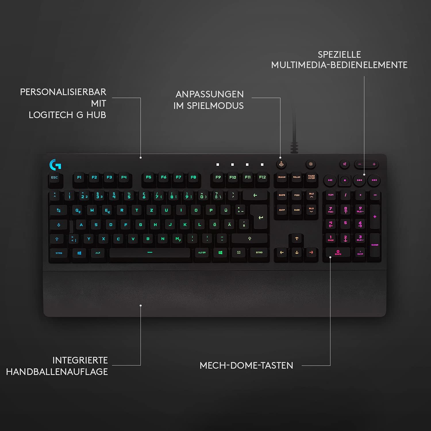 Thumbnail 5 de Logitech G G213 Prodigy Gaming-Tastatur RGB