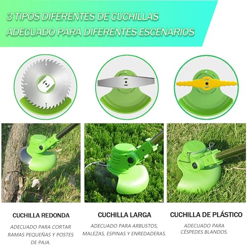 Detalle 2 de Gompuy desbrozadora eléctrica 21V, ajustable
