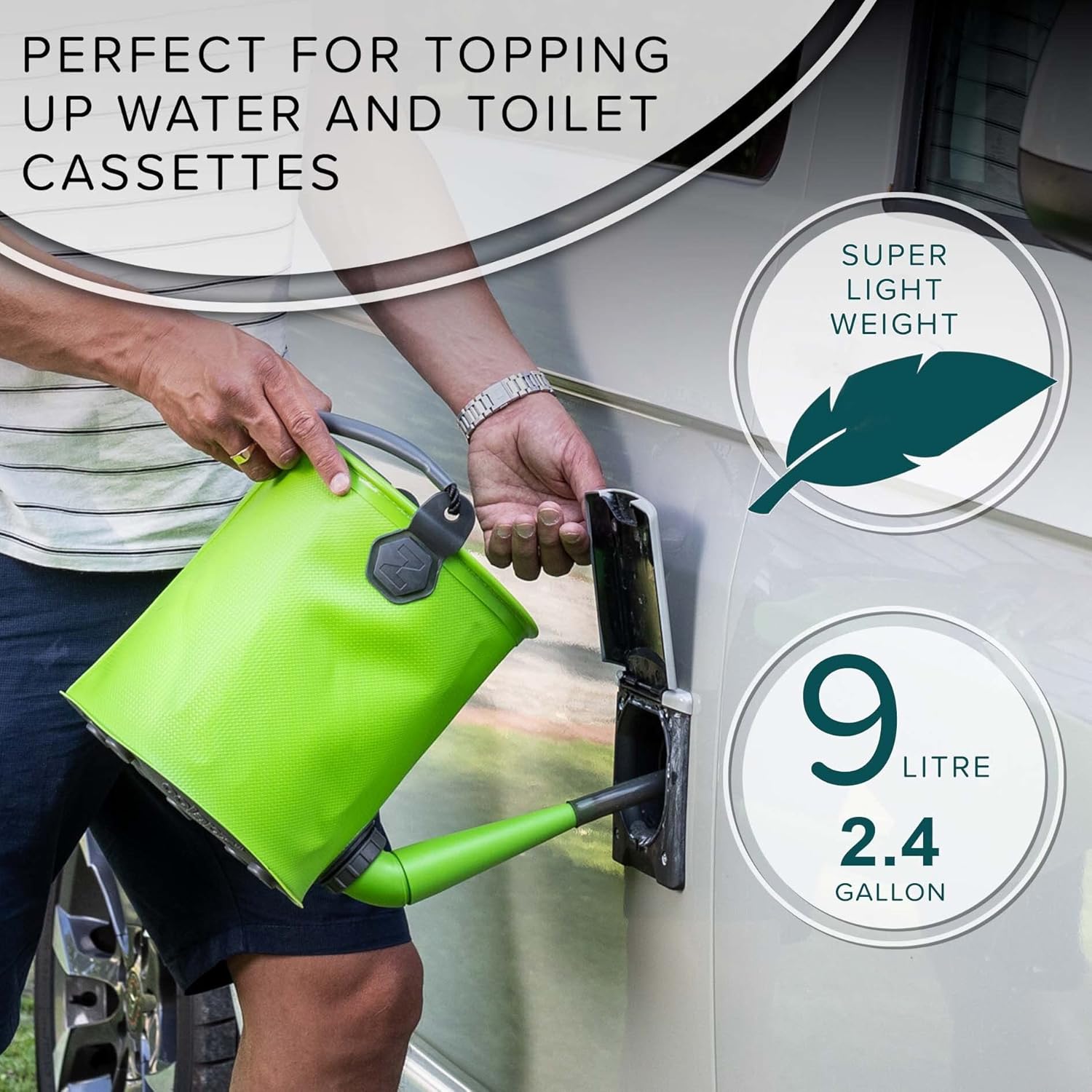Thumbnail 1 de Colapz 7L Premium Collapsible Outdoor Watering Can (Converts to 9L Bucket) – BPA Free, UK