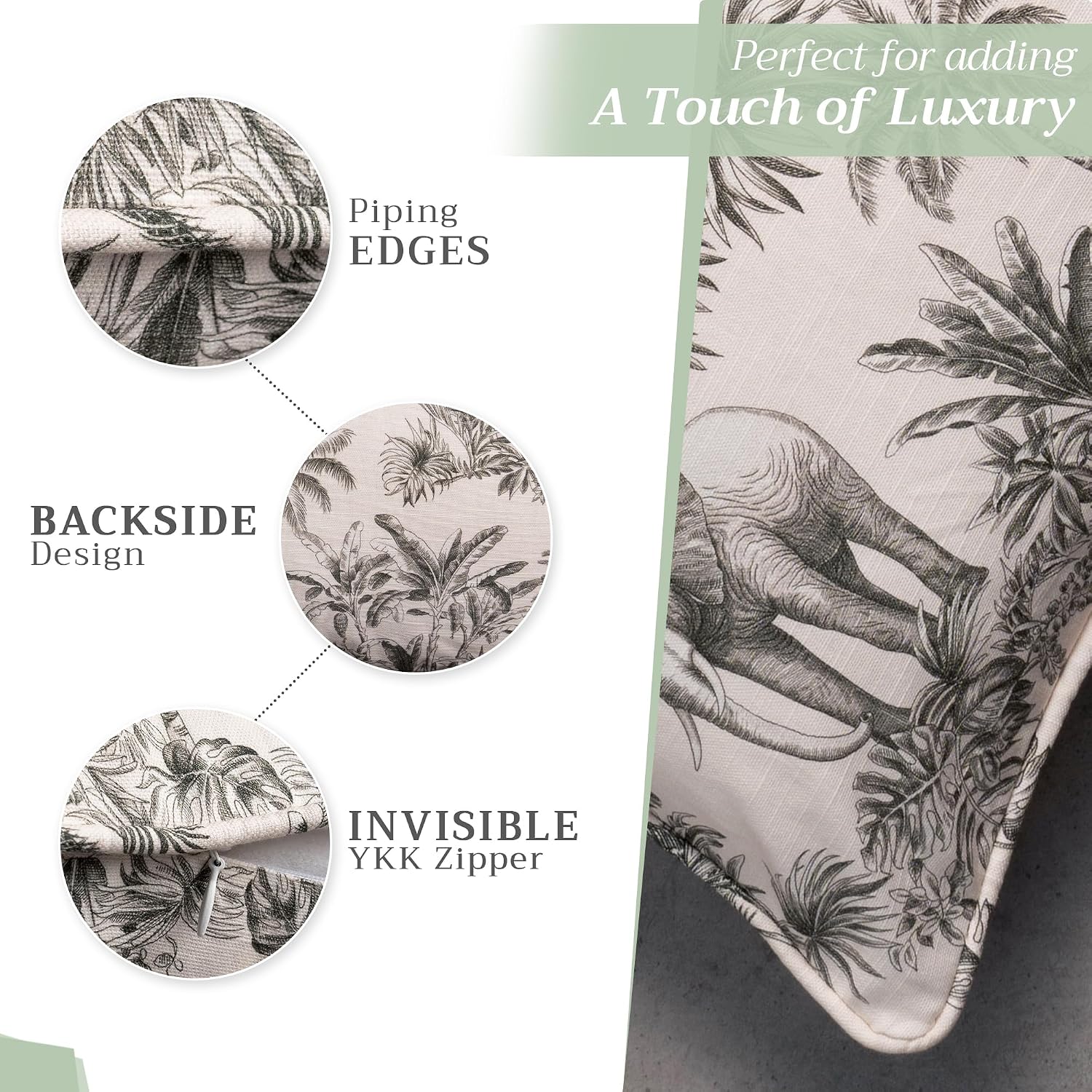 Detalle 2 de Maison d'Hermine Pillow Cover 18" x 18