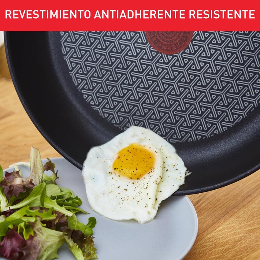 Detalle de Tefal Duetto Sartén 32cm 🥘 Inducción, Titanio, Sin PFOA