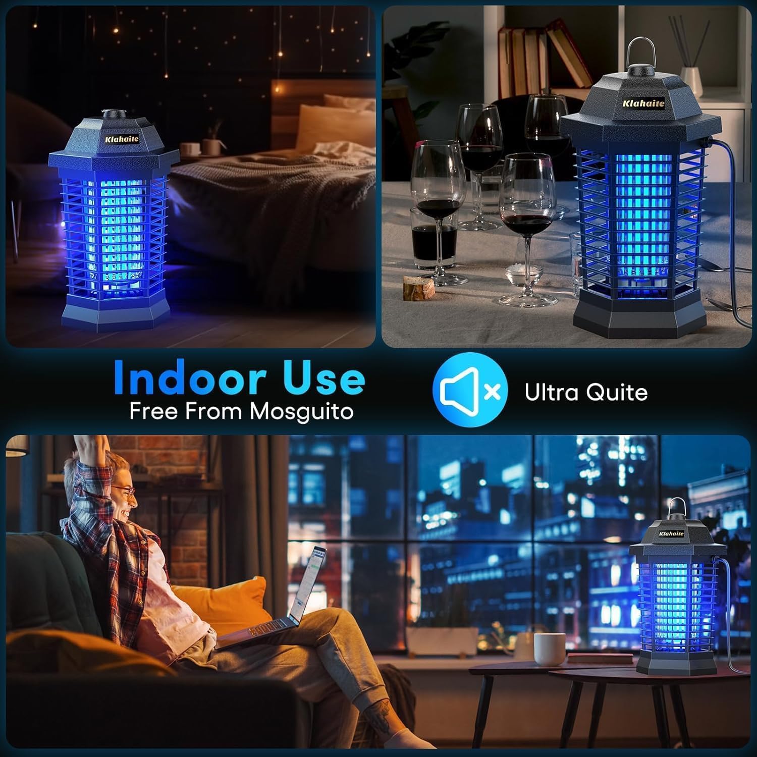 Thumbnail 3 de Klahaite Outdoor Insect Exterminator Electric Mosquito Zapper (up to 1/2 acre)