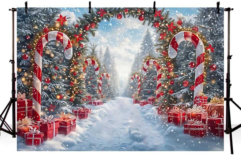 Thumbnail 6 de MEHOFOND 10x7ft Merry Christmas Backdrop