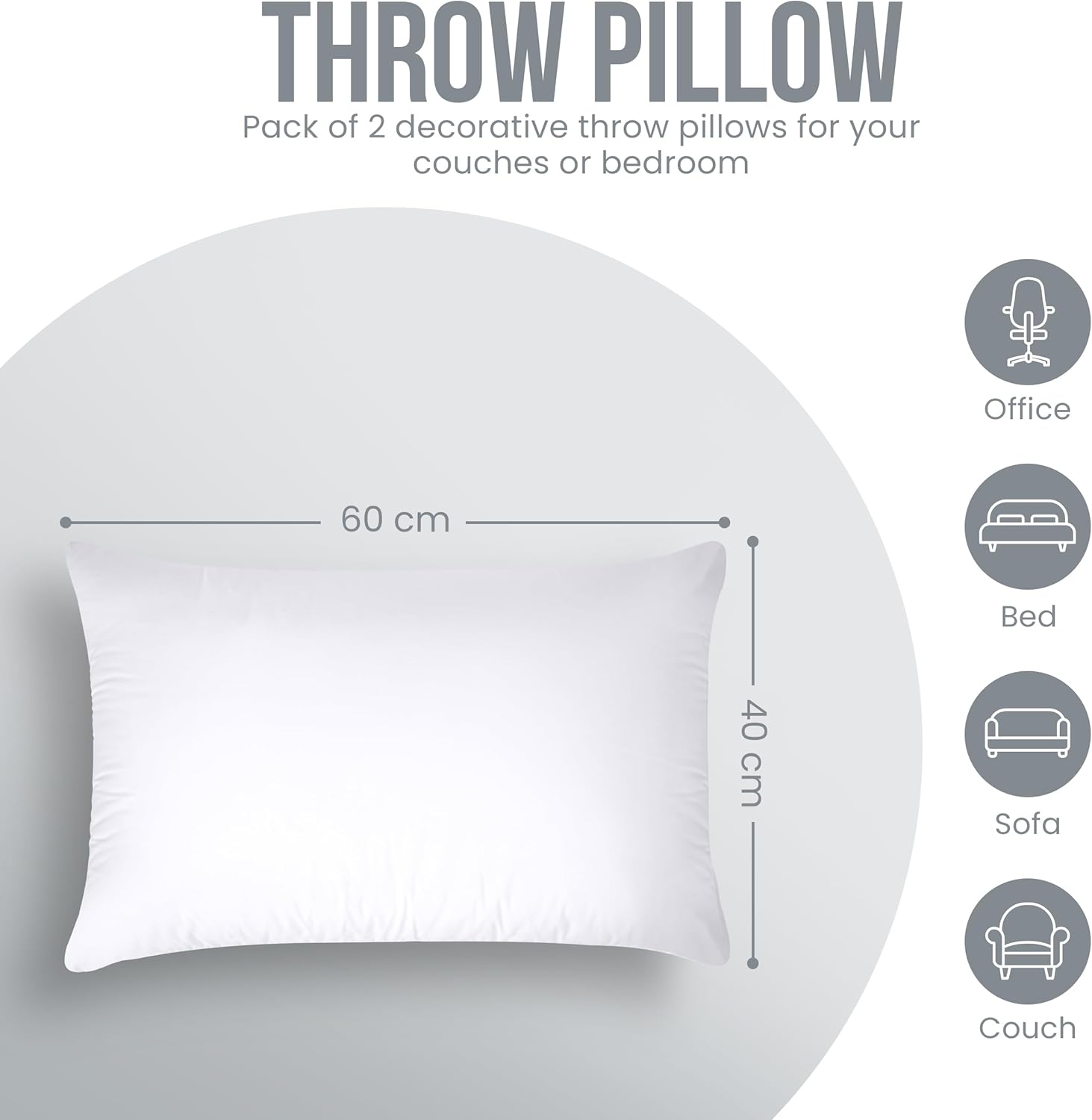 Thumbnail 4 de Utopia Bedding Relleno de Cojín 40x60 cm (2 Unidades) 🛋️