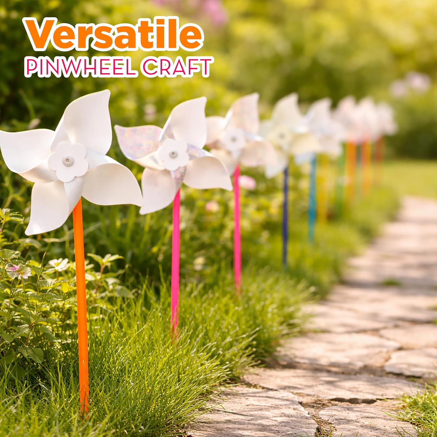 Thumbnail 6 de 4E's Novelty 24 DIY pinwheels craft kit