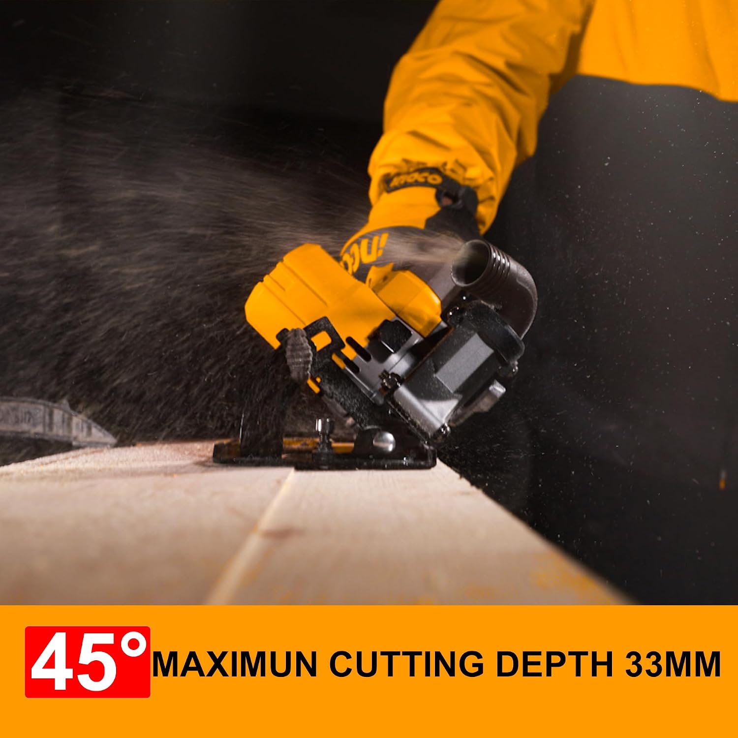 Detalle 2 de INGCO CSLI14021 20V Cordless Circular Saw 140mm