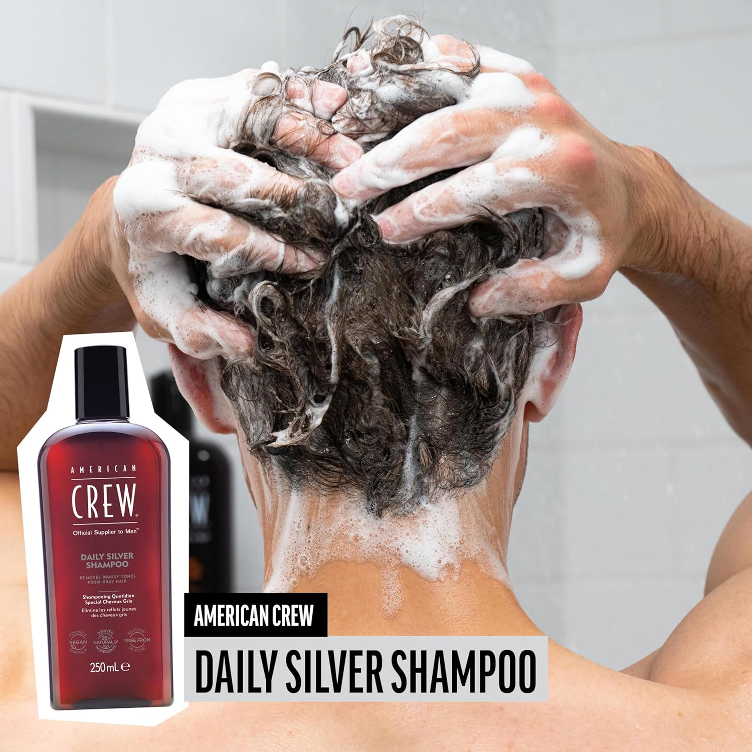 Thumbnail 1 de American Crew Daily Silver Shampoo per capelli grigi