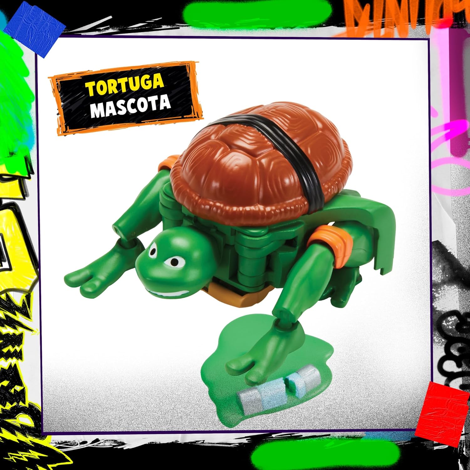 Thumbnail 4 de Teenage Mutant Ninja Turtles - Tortues Ninja, Figurine Deluxe 15 cm Transformable Michelangelo