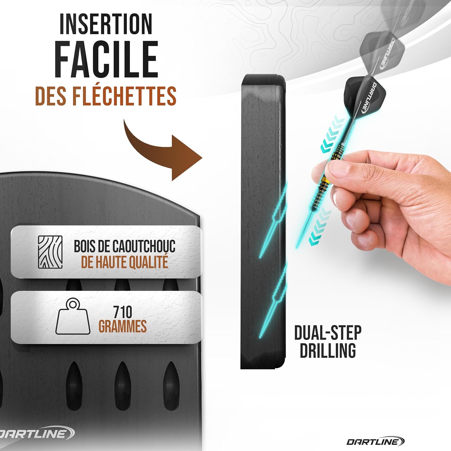 Thumbnail 4 de Porte-fléchette mural bois 12 fléchettes