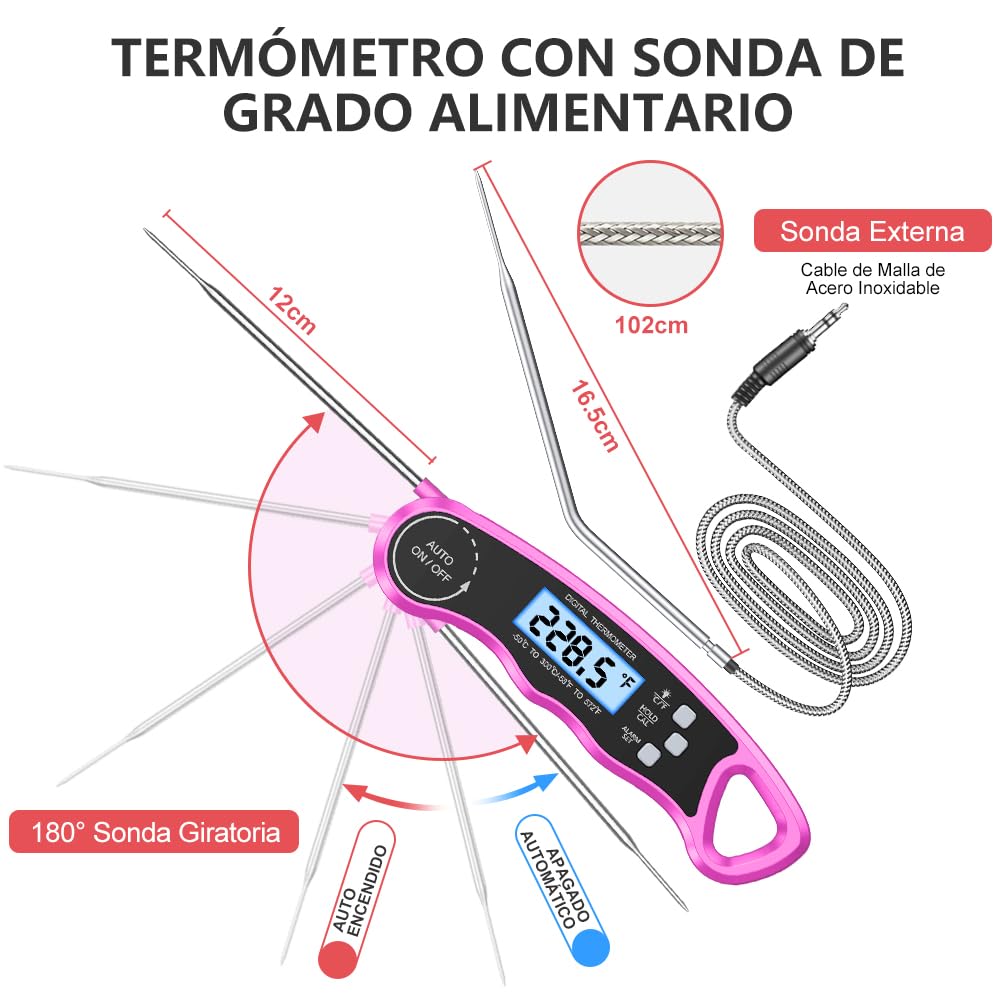 Detalle 2 de CIRYCASE Termometro Cocina sonda 102cm