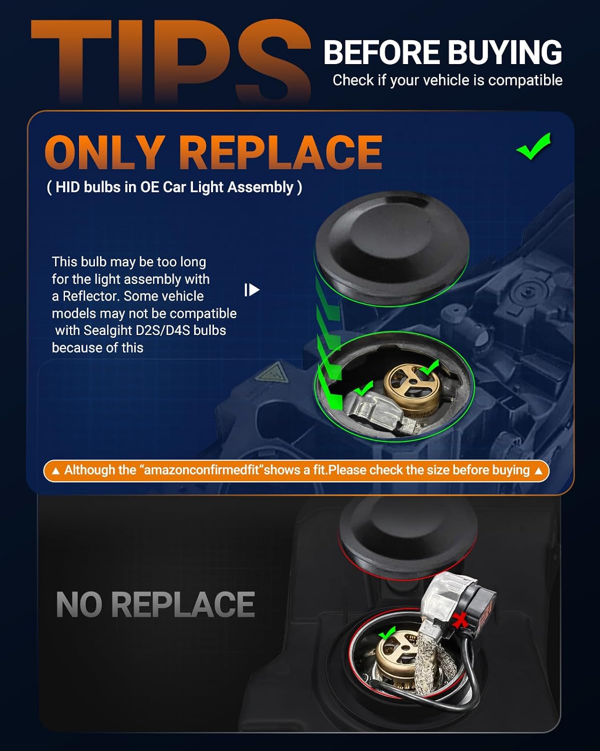 Detalle de SEALIGHT HID Bulbs D4S/D4R