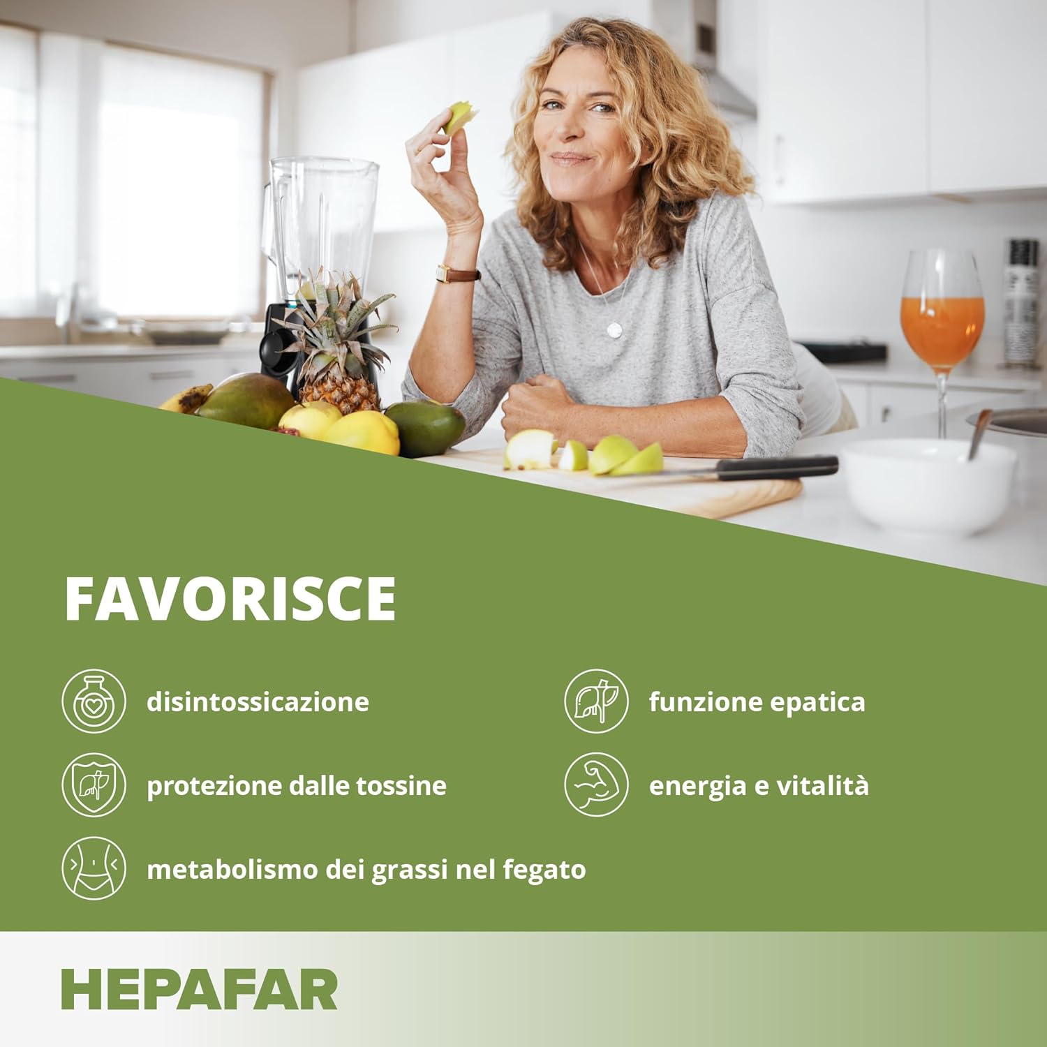 Thumbnail 1 de Sensilab Hepafar Liver Cleanse – Tisana depurativa con cardo mariano, tè verde, bardana e dente di leone, 80 bustine