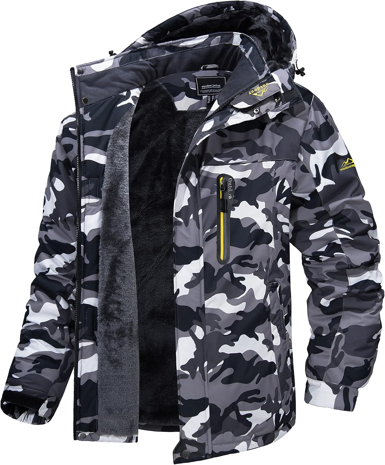 Detalle 2 de MAGCOMSEN Giacca da sci impermeabile uomo parka con cappuccio