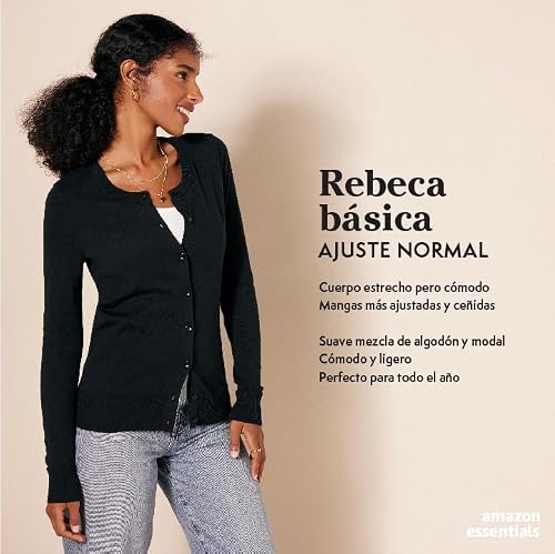 Detalle 2 de Amazon Essentials Gilet col rond léger femme ⚙