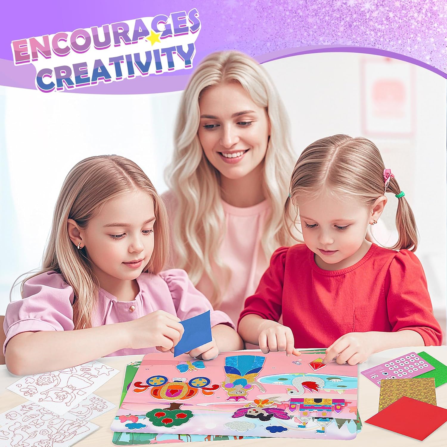 Detalle 2 de URMYWO Folienspaß Kinder 3-10 DIY-Bastelset
