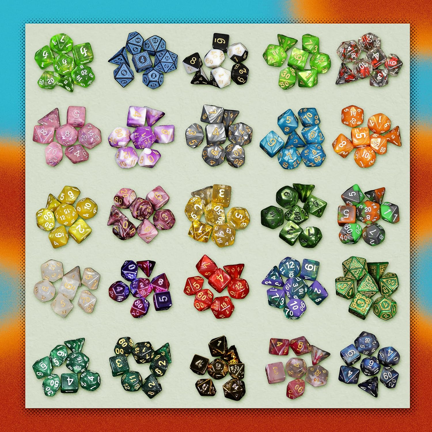 Thumbnail 2 de 1985 Games Mystery Dice: Set of 7 Polyhedral Dice for RPGs