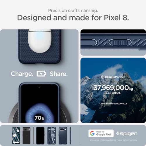 Thumbnail 6 de Spigen Liquid Air coque pour Pixel 8 – bleu marin