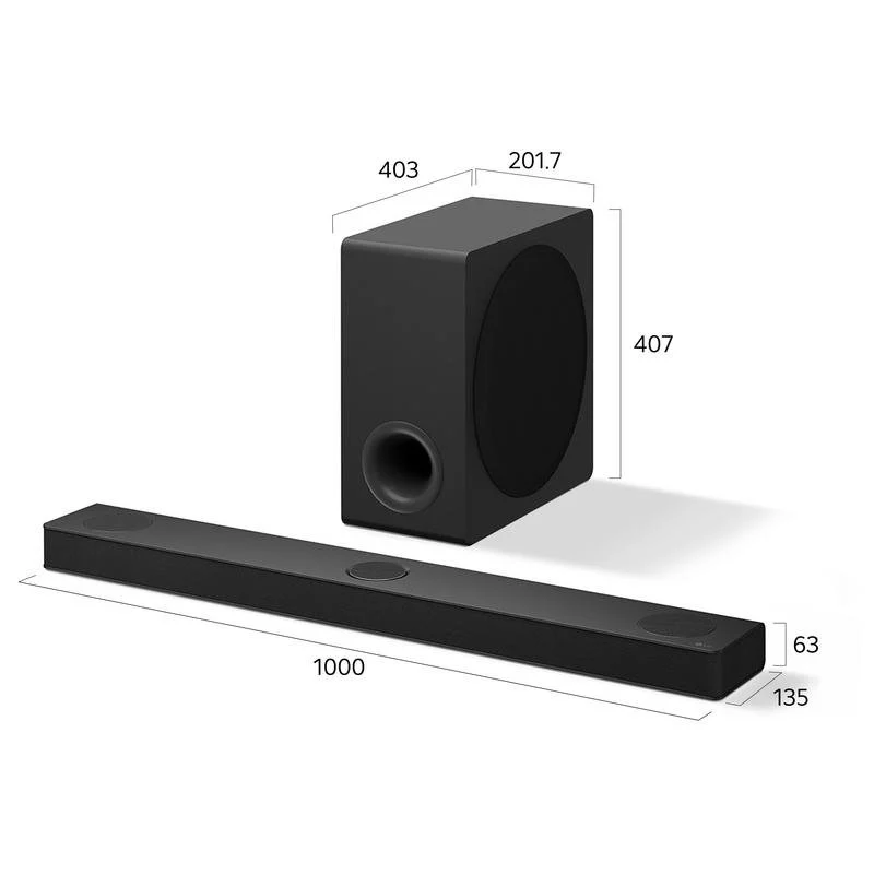 Thumbnail 3 de LG S80TY: Barra de sonido 480 W con Dolby Atmos y subwoofer para cine en casa