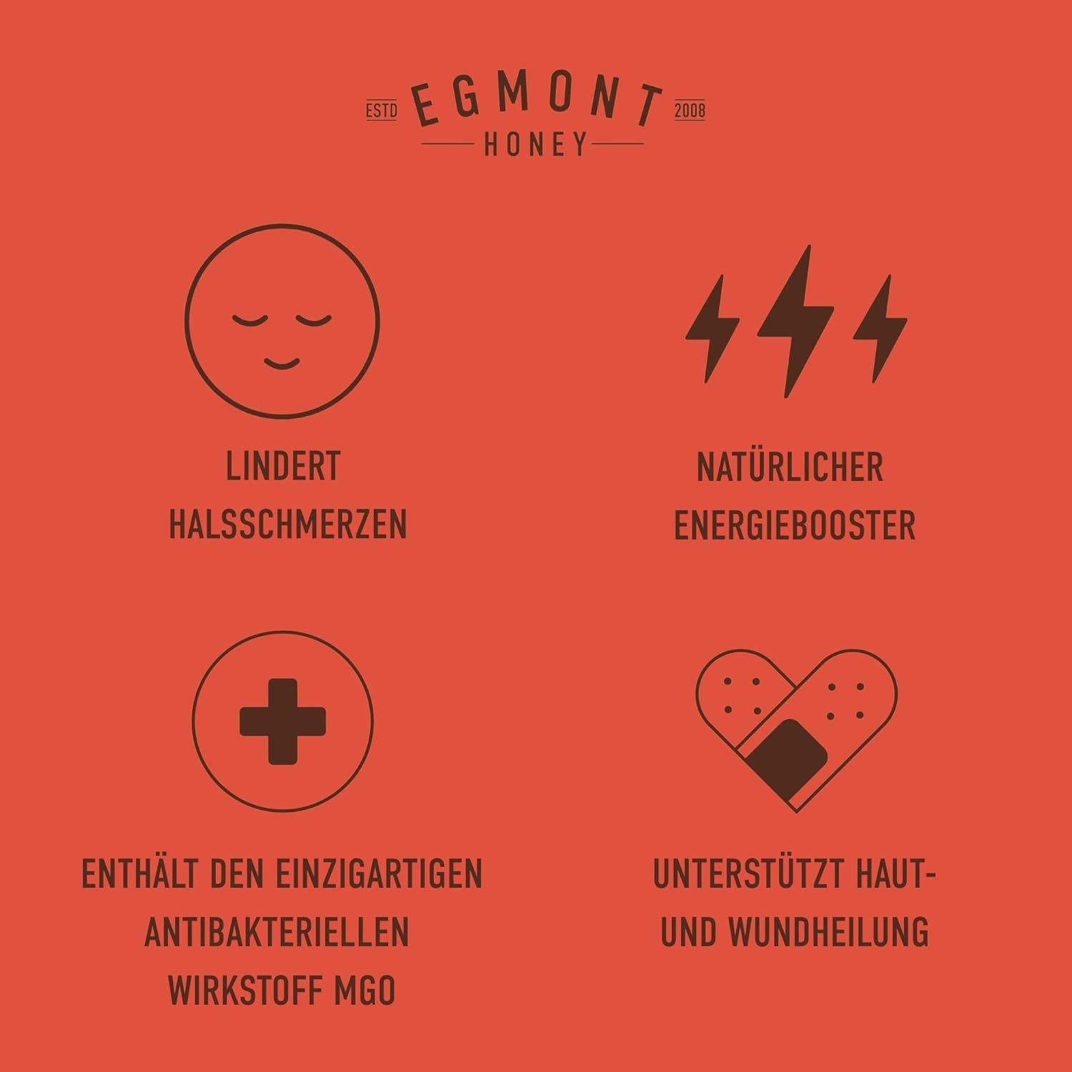 Thumbnail 4 de Egmont Honey Manuka Honig 829+ (MGO 20+ / UMF 500+) – zertifizierter MGO- und UMF-Gehalt, 500 g