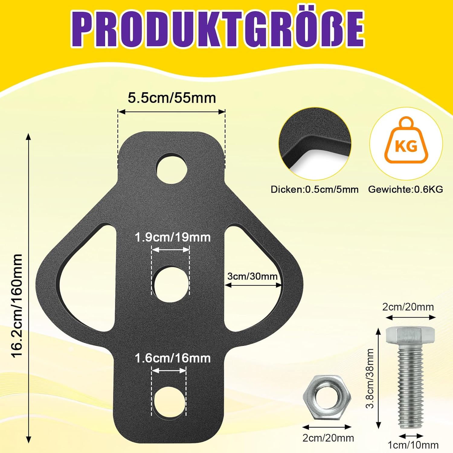 Thumbnail 5 de AXGG Adaptateur d'attelage 3 voies 1360 kg