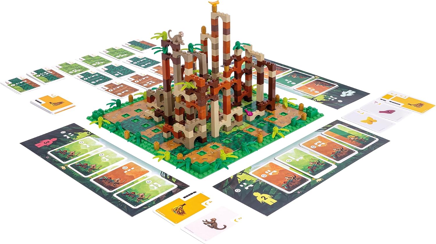Detalle de Asmodees Monkey Palace Brettspiel für 2-4 Spieler 🎲