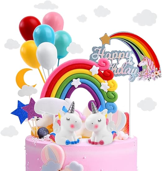 OSDUE Decoración de Tartas Unicornio y Globos 🎂
