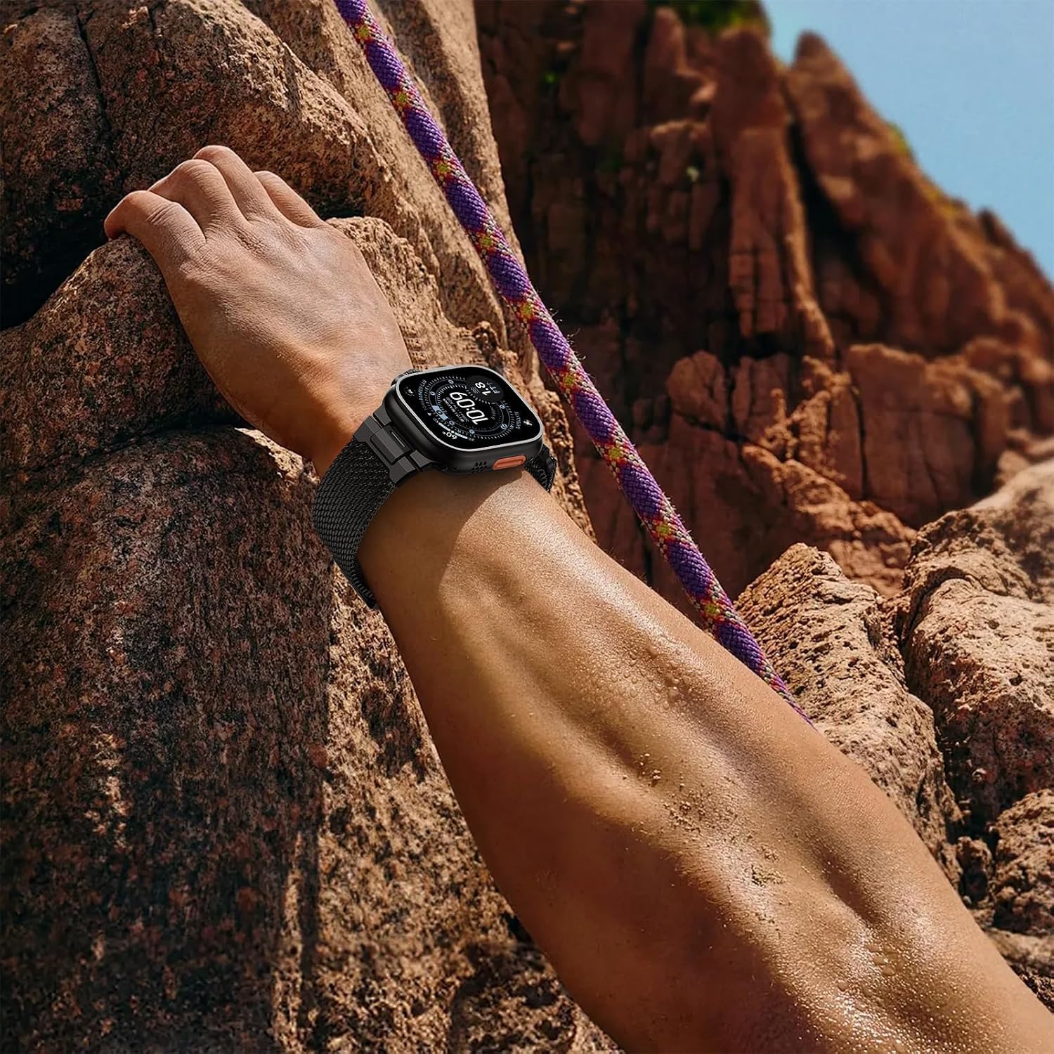 Detalle 2 de SOLOLUP Milanese Loop Magnetic Strap 49mm