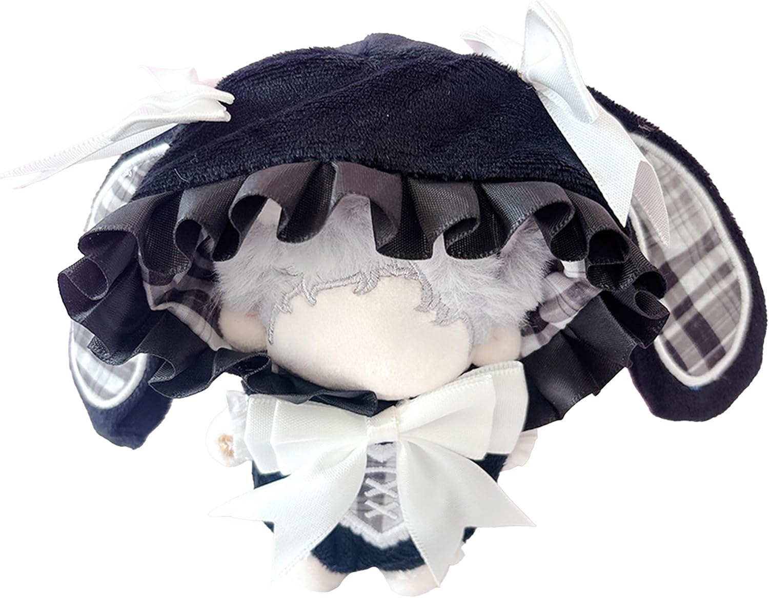 Detalle de ジートリガー TGMC-1138 ぬいぐるみ用チェック柄うさ耳着ぐるみ 10〜15cm対応