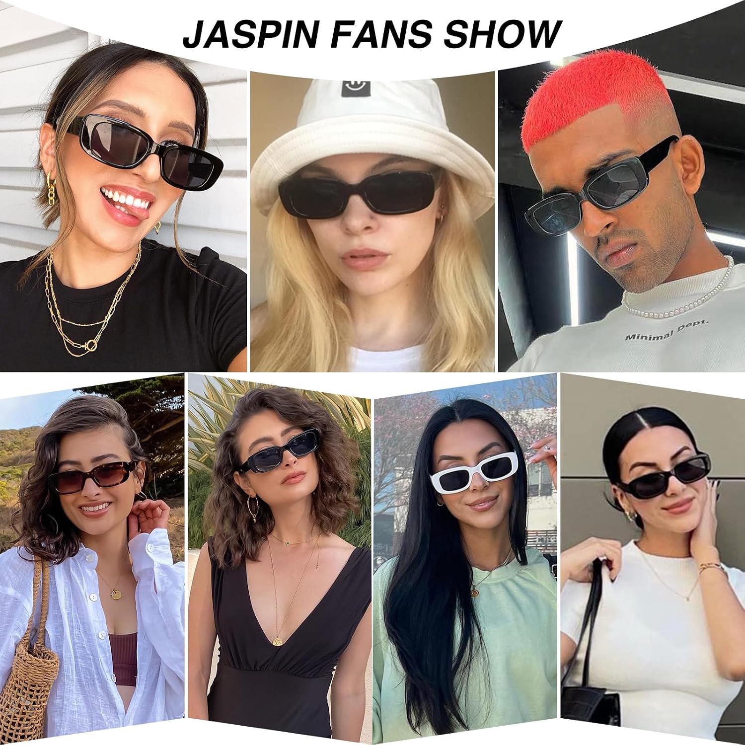 Detalle de JASPIN Rectangle Sunglasses in PC