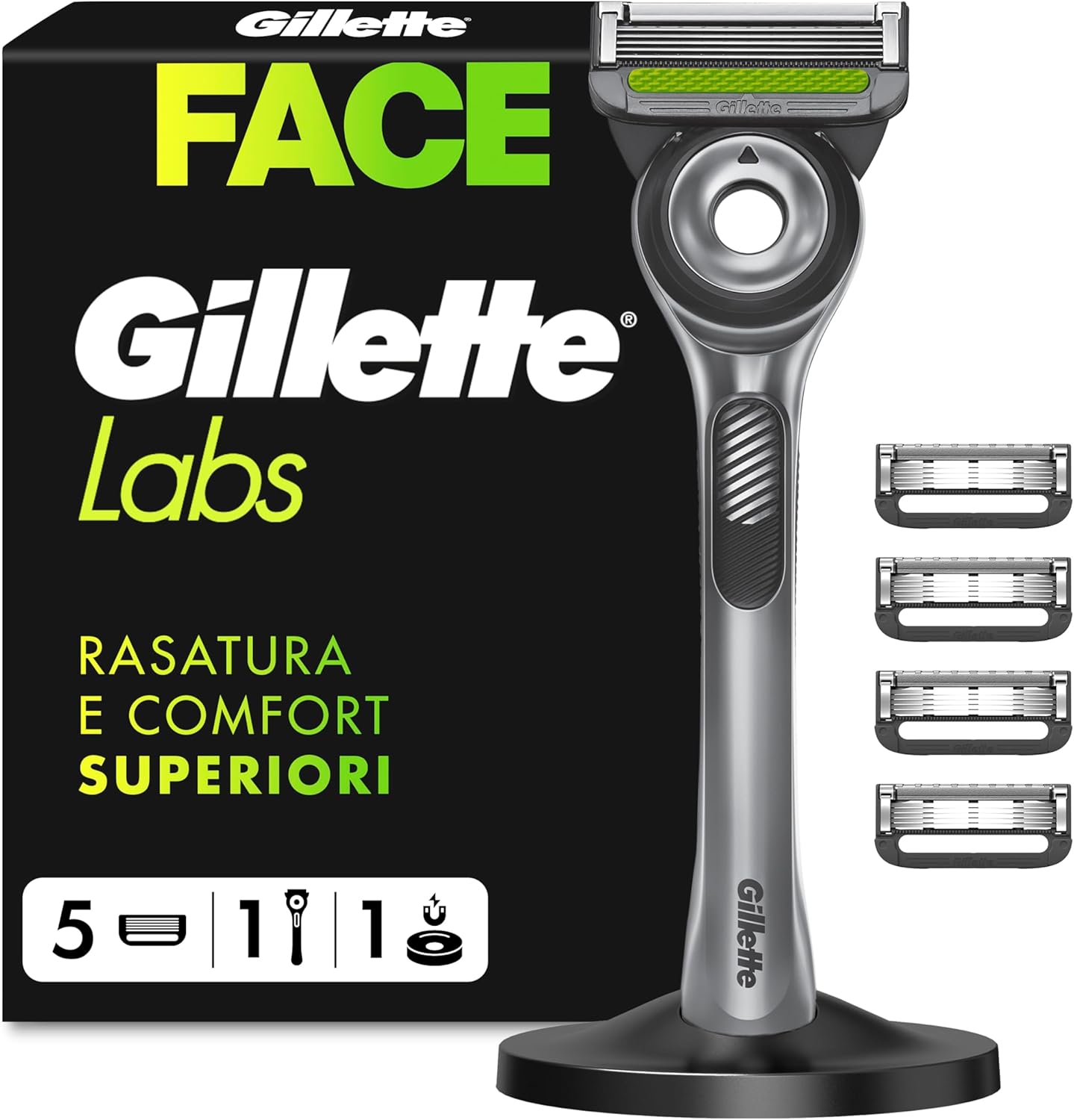 Detalle de Gillette Labs Rasoio con barra integrata 5 lame