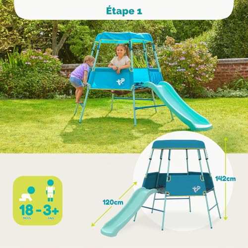 Thumbnail 3 de TP Growable Adventurer : Cadre d'escalade métallique avec Toboggan et auvent pour enfants 18 mois – 3 ans et plus