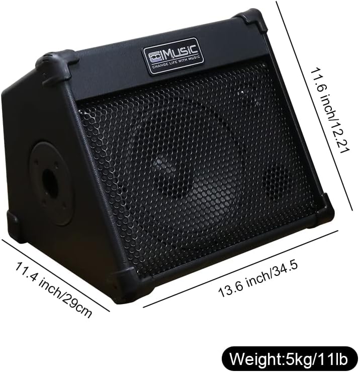 Detalle de COOLMUSIC BP-40 Portable Acoustic Guitar Amplifier, 40W, Bluetooth