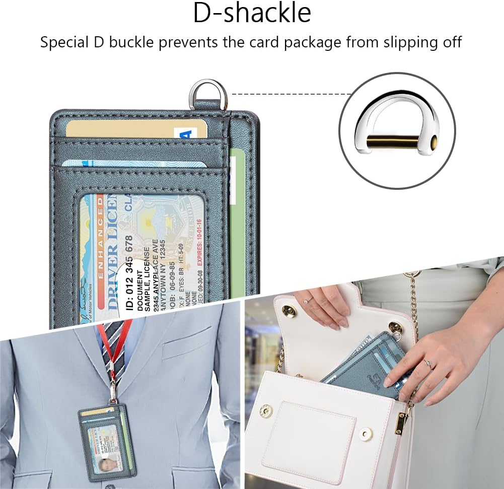 Detalle de FurArt Schlankes Kreditkartenetui mit RFID-Blockierung – Minimalistisch, Unisex