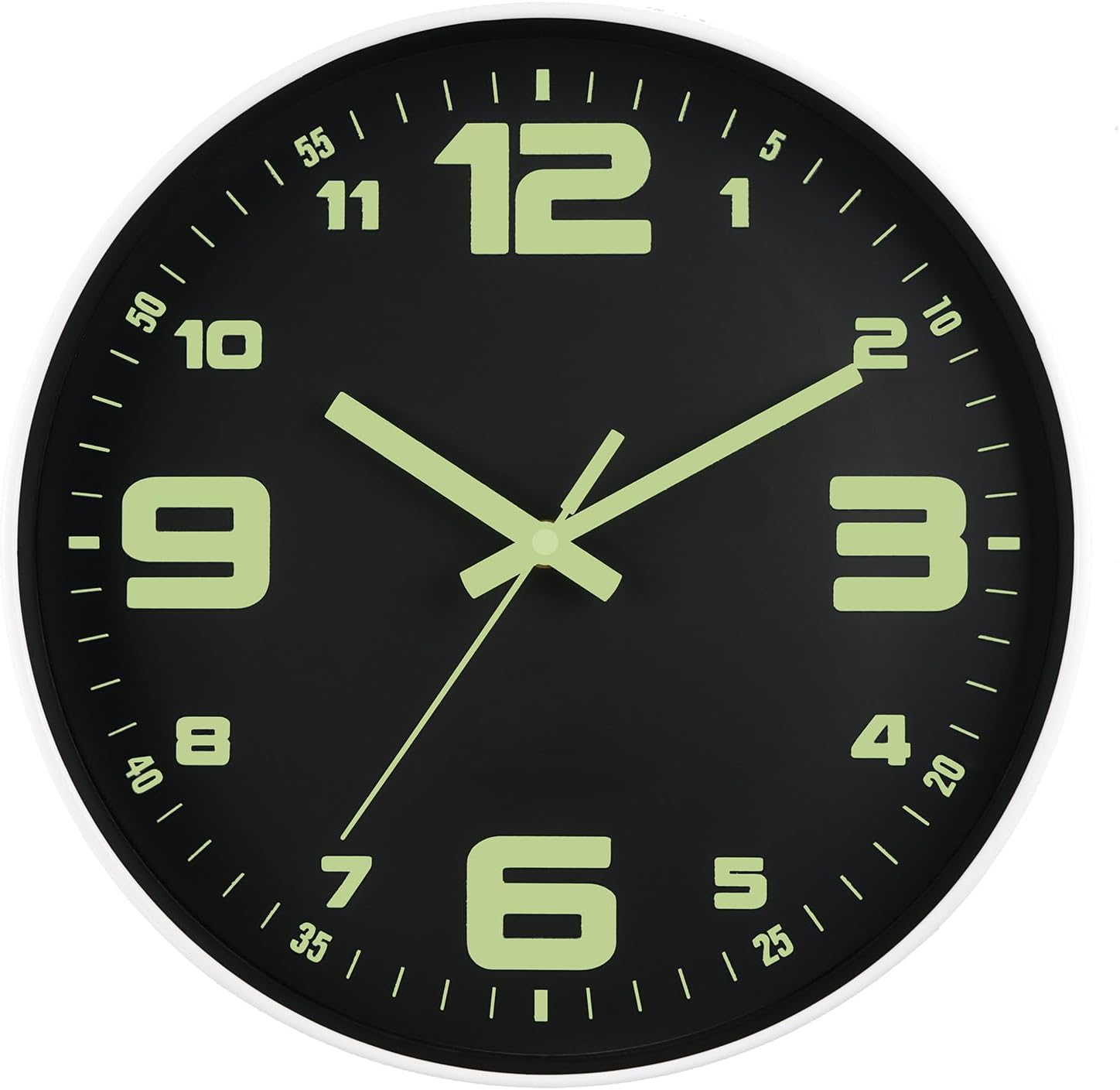Detalle 2 de DIYZON DIY-EUGL-01 Luminous Wall Clock, 30 cm, Silent Quartz Movement