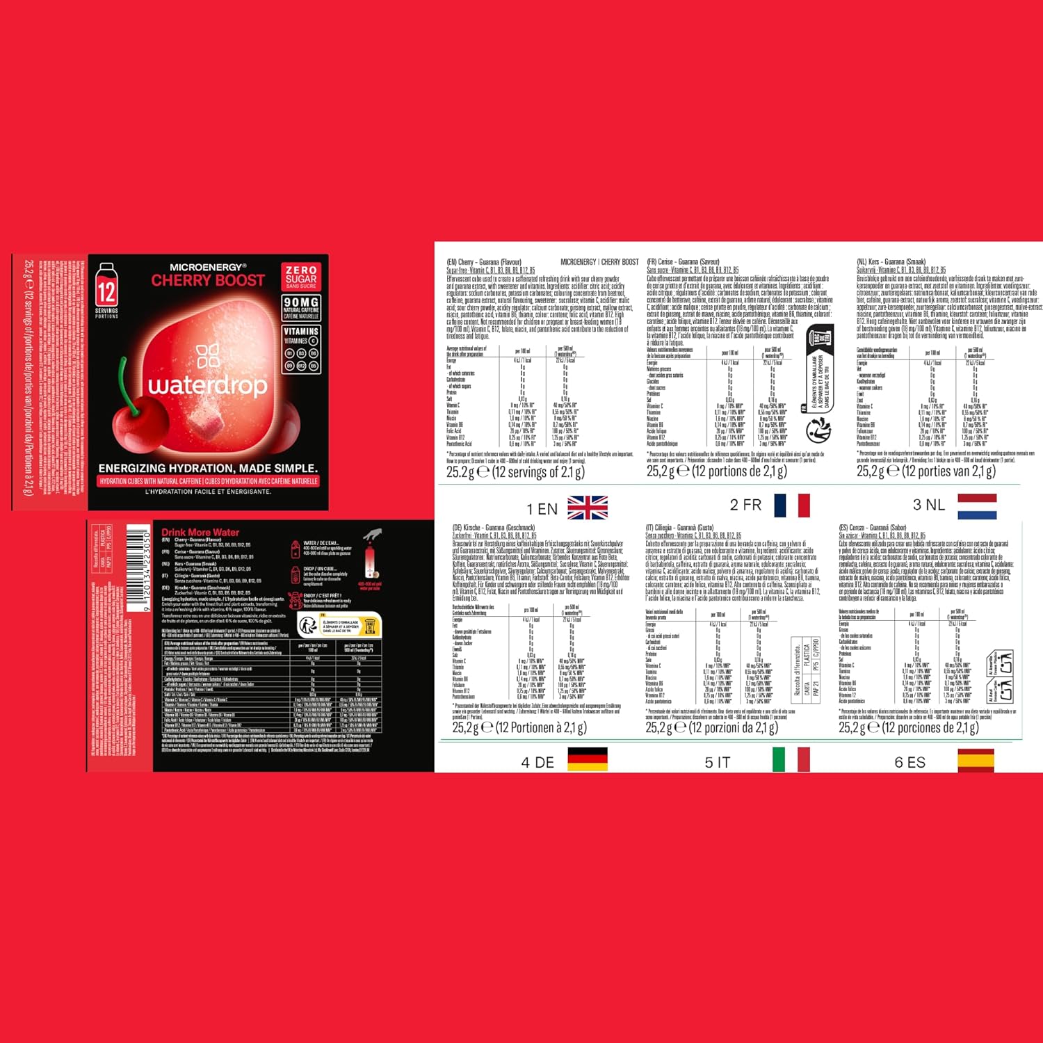 Thumbnail 7 de waterdrop® Microdrink Energy Drink 🍇🌟 36 Pastillas Saborizantes