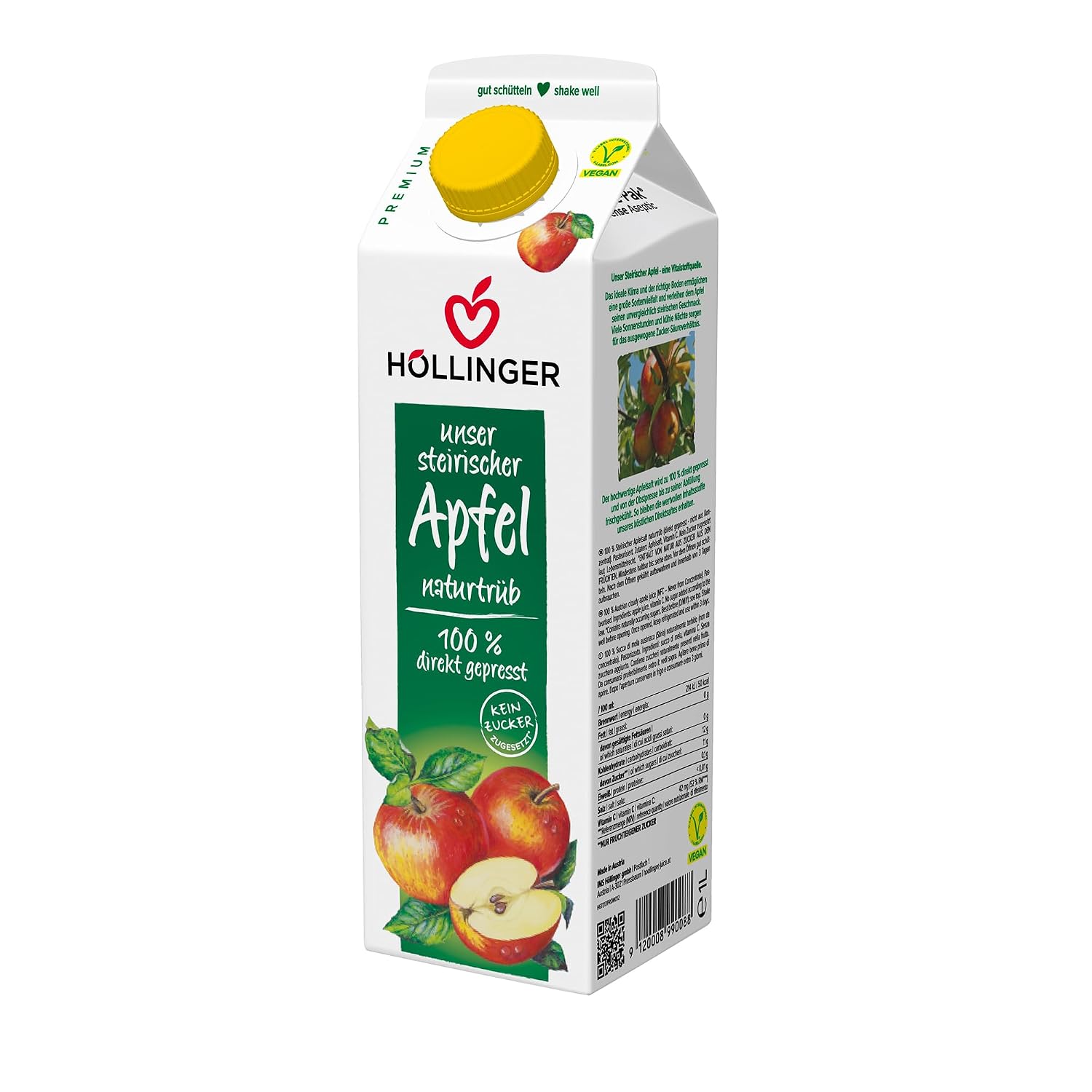 Detalle 2 de Höllinger Steirischer Apfel 1000 ml 🍎