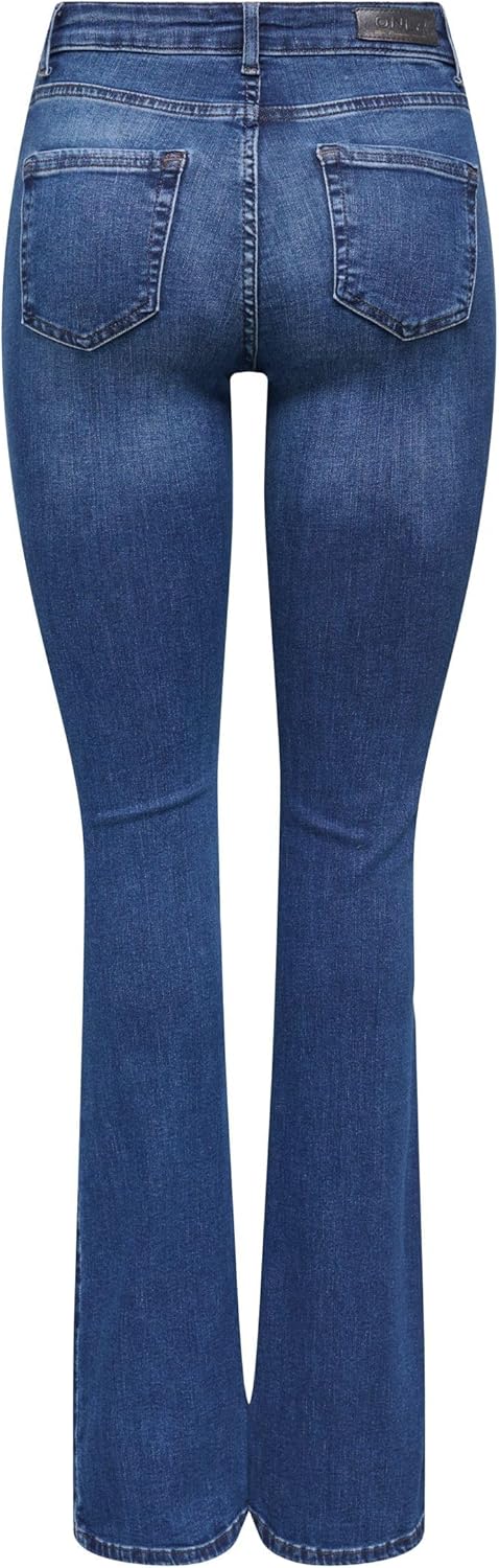 Thumbnail 3 de ONLY Damen Onlblush Mid Flared Dnm Tai021 Noos Jeans – Konische Passform, denim