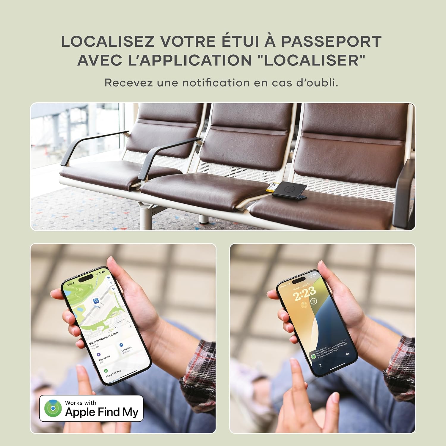 Detalle de Satechi Protège-Passeport Find My 150 mAh