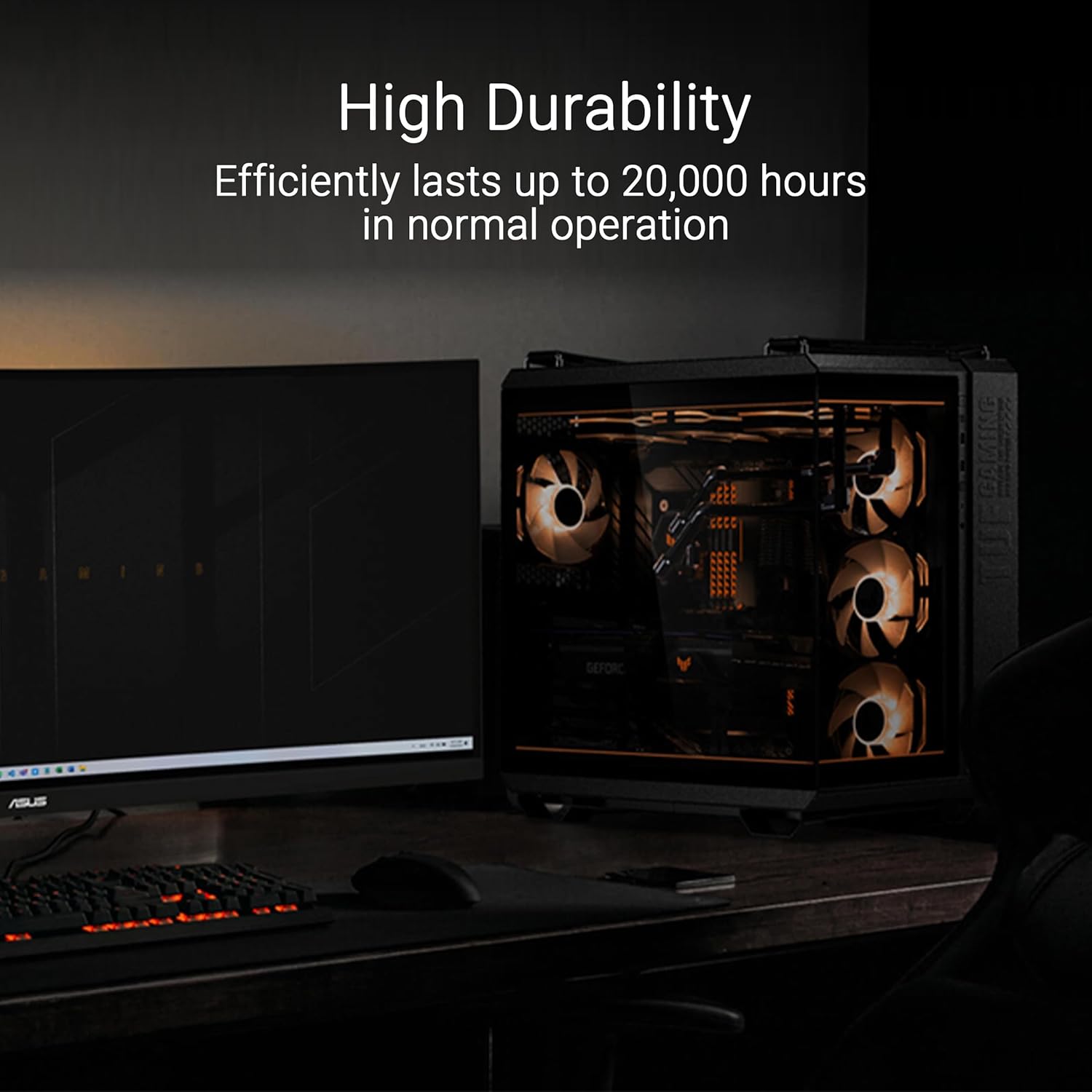 Detalle de ASUS TUF GAMING GT502 Horizon ARGB Lighting Kit White
