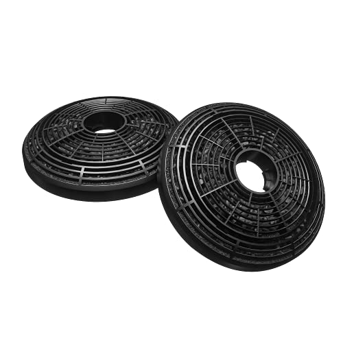 Detalle de CIARRA CBCF002X2 Aktivkohlefilter, 2er-Set für Umluft-Dunstabzugshauben, Ø 135 mm