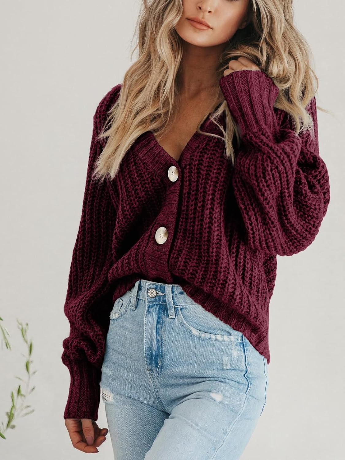 Thumbnail 6 de PRETTYGARDEN Women's Chunky Knit Open Front Cardigan