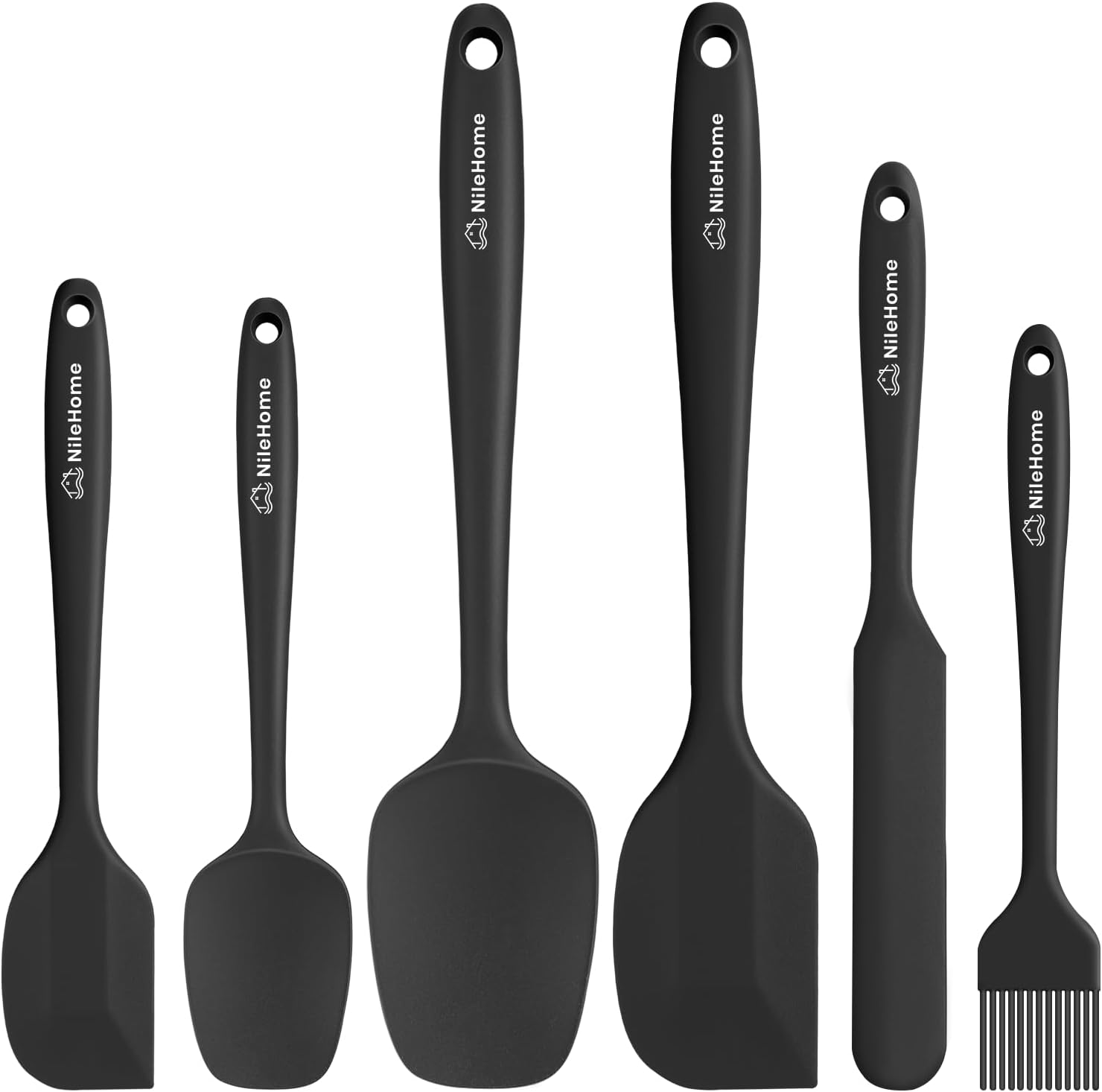 Detalle de NileHome Silicone Spatula Set 6 pieces