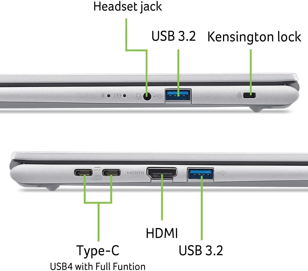 Detalle de Acer Aspire Go 15 (AG15-72P-792F) Laptop mit 15,6" FHD IPS, Intel Core 7 150U, 16 GB RAM und 1 TB SSD