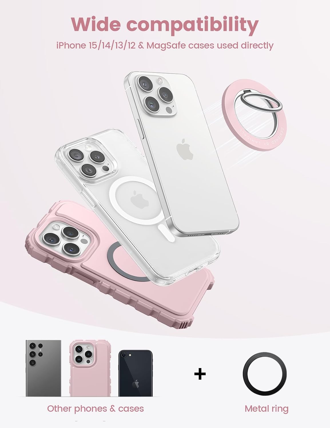Thumbnail 4 de Lamicall 360 Rotating MagSafe Phone Ring Holder 1