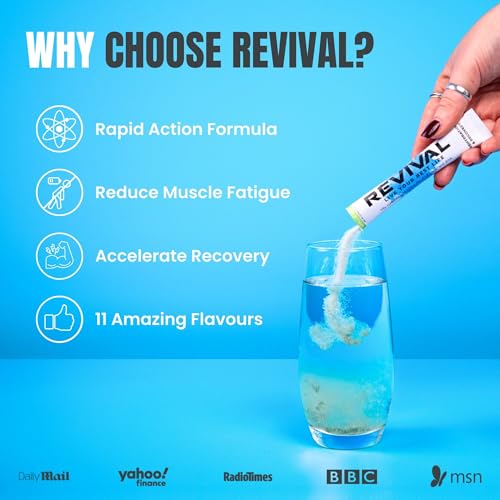 Detalle de Revival Rapid Rehydration Electrolytes Powder | High Strength Sachet Drink by Revival Shots