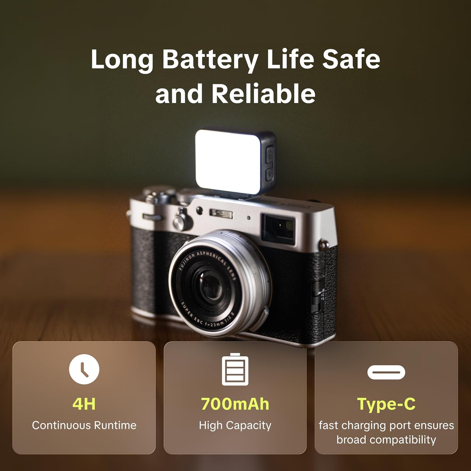 Detalle de PGYTECH Magnetisches Mini Fülllicht für DJI Osmo Pocket 3/4/4P/Xtra Muse – ultraleicht, vielseitig und flexibel
