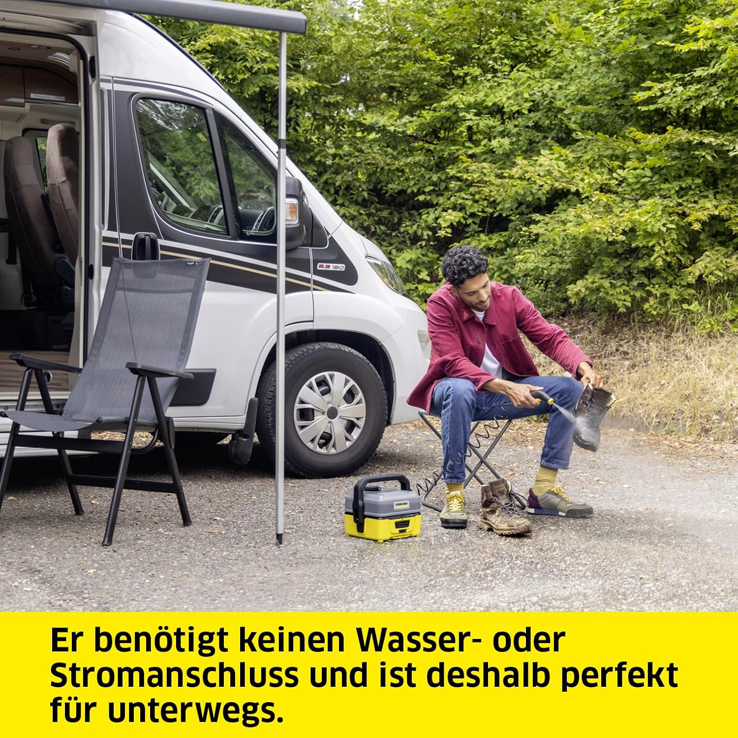Thumbnail 3 de Kärcher Mobile Outdoor Cleaner OC 3 Adventure Box – mobiler Niederdruckreiniger mit 4- l Wassertank und Lithium-Ionen-Akku