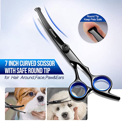 Thumbnail 2 de Gimars Dog Grooming Scissors Kit 5 en 1 con tijeras de acero 4CR y puntas redondeadas de seguridad
