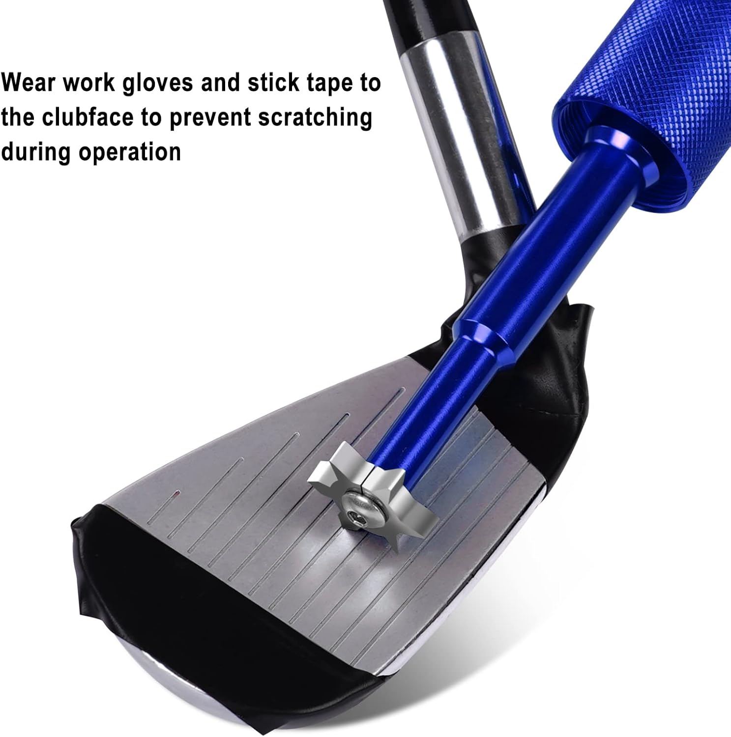 Thumbnail 4 de BIG TEETH Golf Club Cleaner Groove Sharpener with Round Brush – One-Piece, Non-Slip Grip